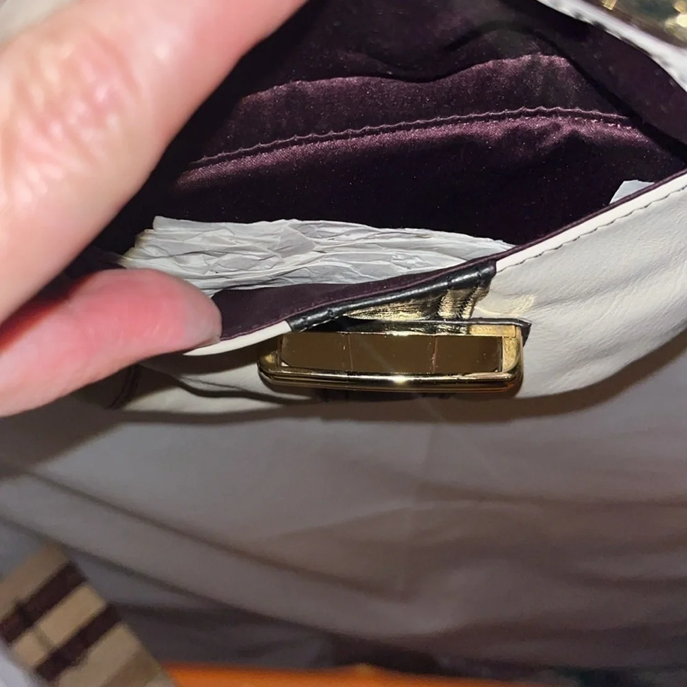 B. Makowsky, Black and Cream Crossbody, New with Tags